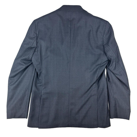 Ted Baker Karl CT Wool Sport Coat Blazer Check Blue Size 40 R US - Picture 2 of 4